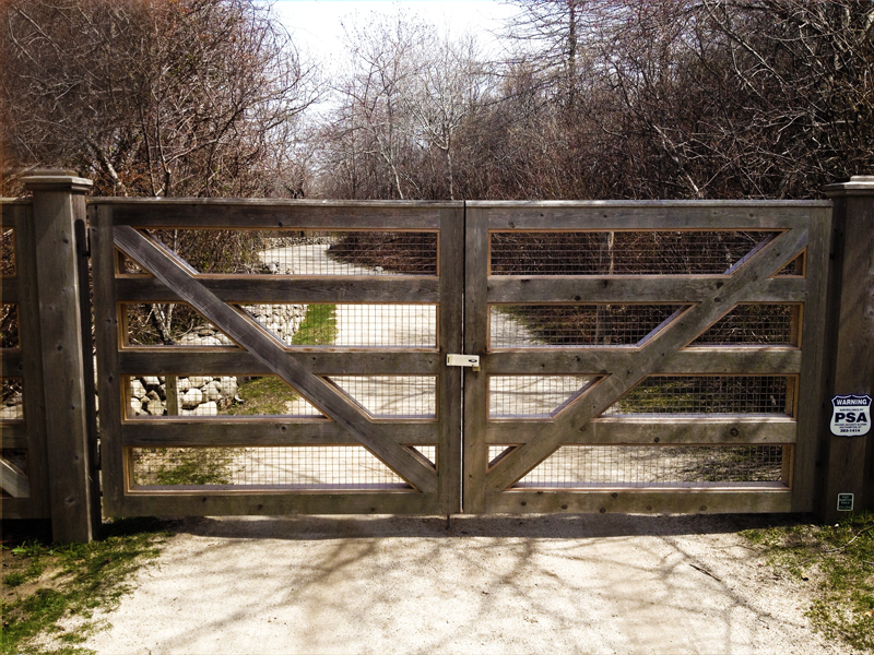 Driveway Gates East Hampton Fence Gate, Rustic Farm Entry Gates